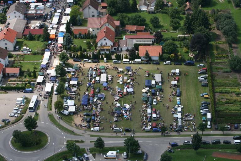 Das Dorffest von Oben